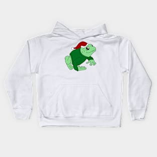 Christmas Sweater Frog Kids Hoodie